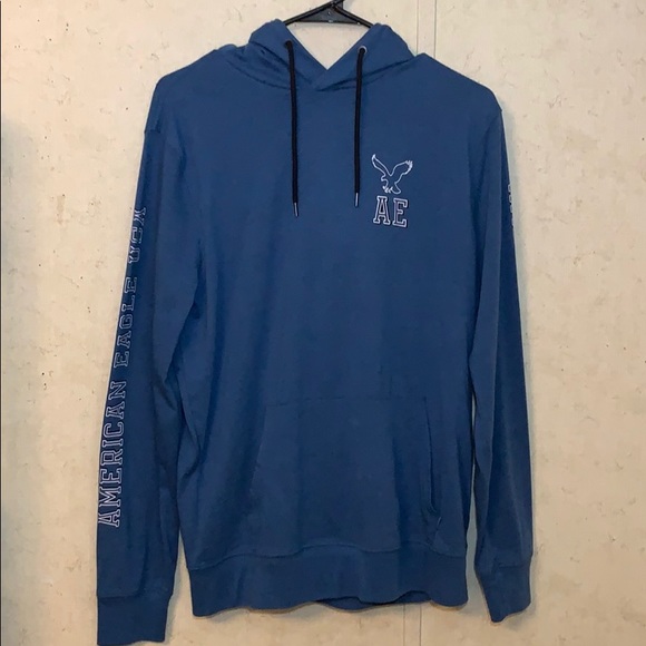 American Eagle Outfitters Other - AEO Blue Hooded Shirt/Sweatshirt
